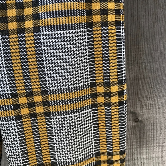 Topshop fitted plaid trousers- flared - Picture 6 of 6